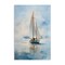 Stupell Industries Clouded Ocean Waves Sailboat Canvas Wall Art, design by LSR Design Studio